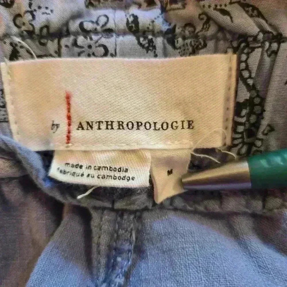 Anthropologie Malin Utility Belted Pants Womens Blue Size Medium - Picture 9 of 12